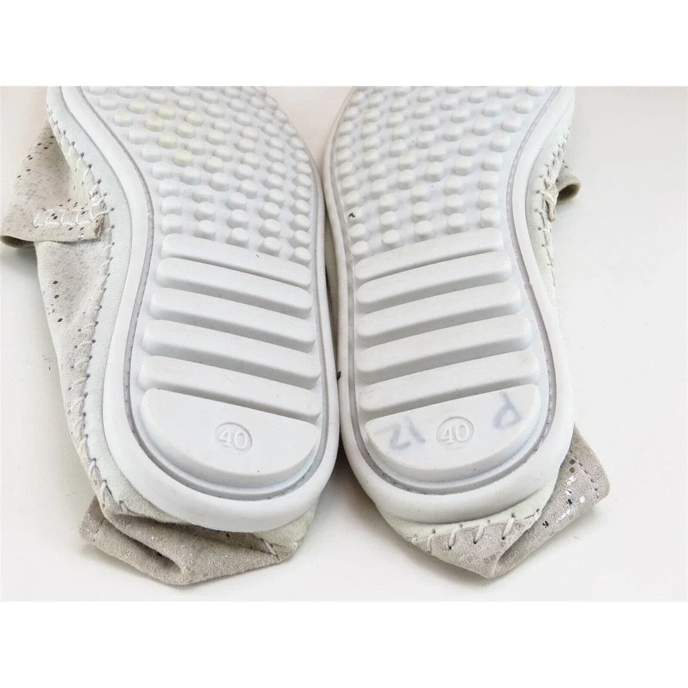 Aerobics Size 40‎ Ballet Shoes Gray Leather Women M